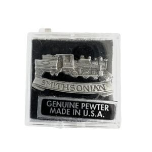 Vintage Smithsonian Pewter Locomotive Railroad Pin